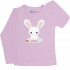 Pink Full Sleeve Girls Pyjama- Bunny 